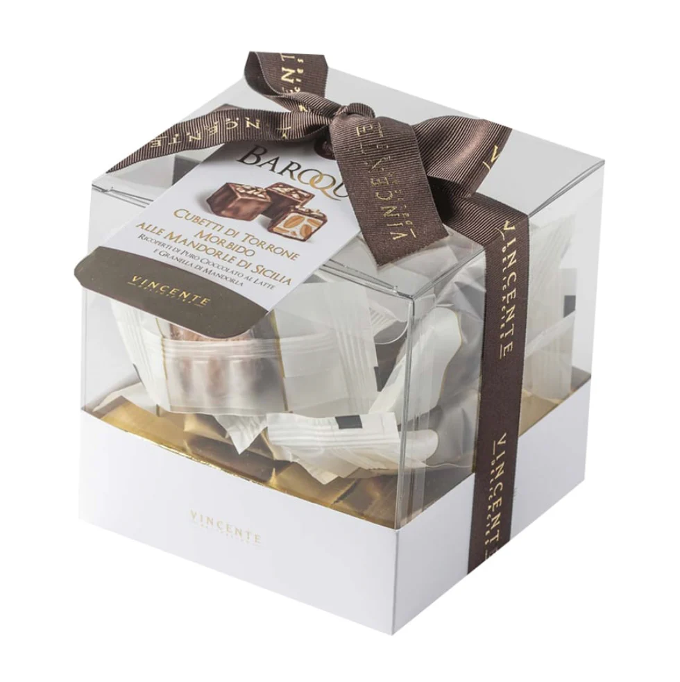 Almond nougat covered in milk chocolate with almond granules (200g) - Image 2