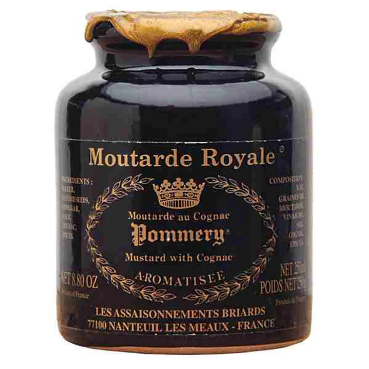 Cognac Mustard Stone Jar (8.8oz)