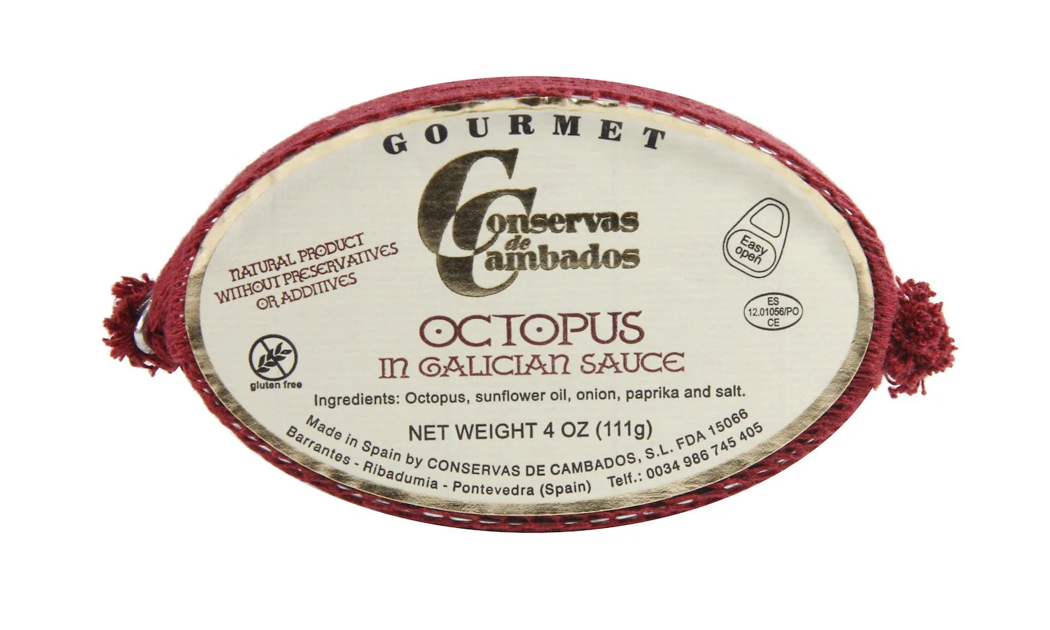 Conservas de Cambados Octopus in Galacian  Sauce (111g)