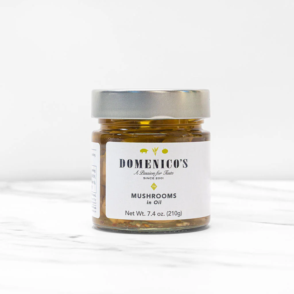 Domenico's Grilled Mushrooms in Oil (210g) - 6ea Case