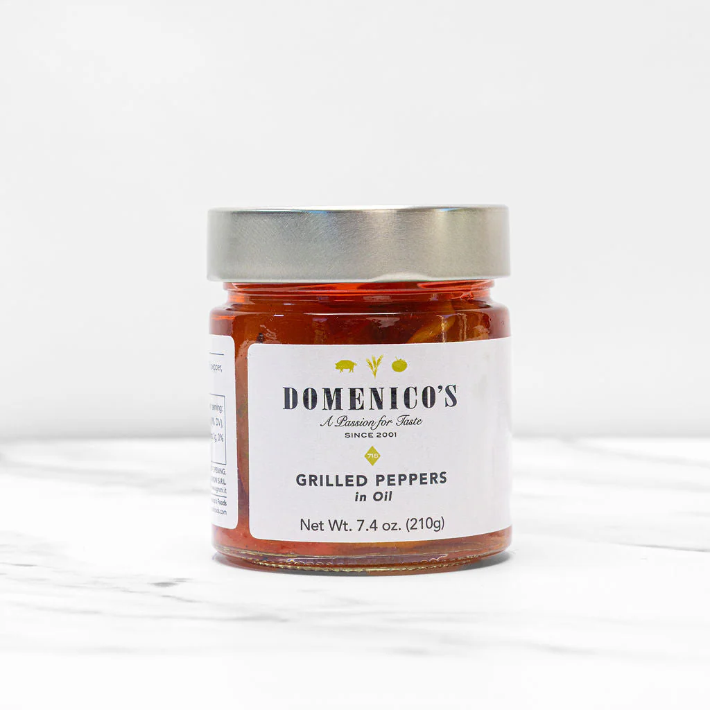 Domenico's Grilled Peppers in Oil (210g) - 6ea Case