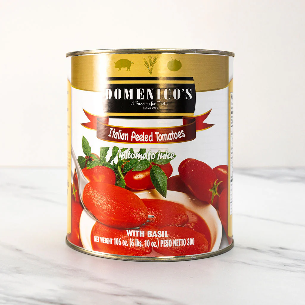 Domenico's Pomodori Pelati Italiani - Italian Peeled Tomatoes (3Kg) - 6ea Case