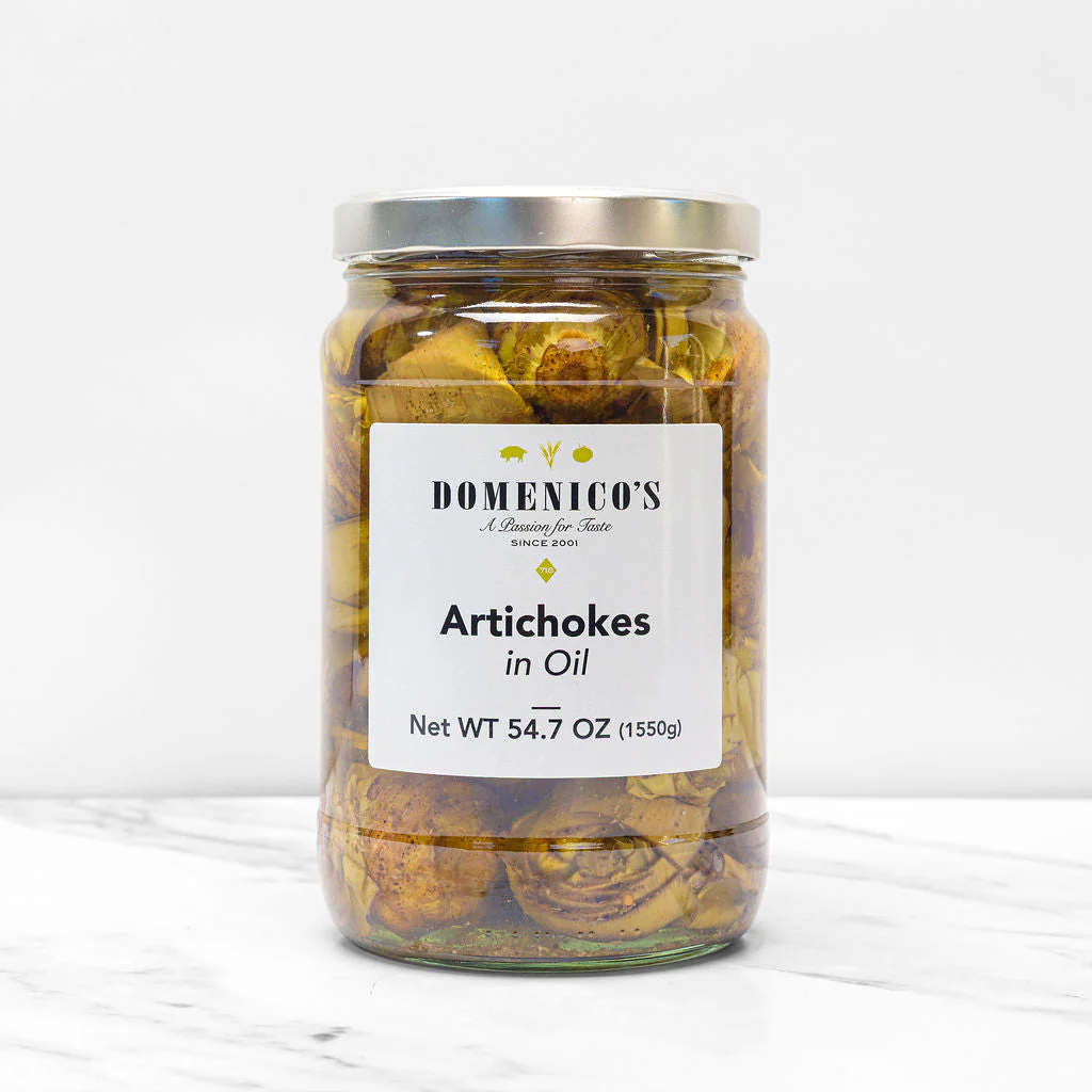 Domenico's Roman Cafona Artichokes in Oil - 1550g (54.07oz) - 4ea Case