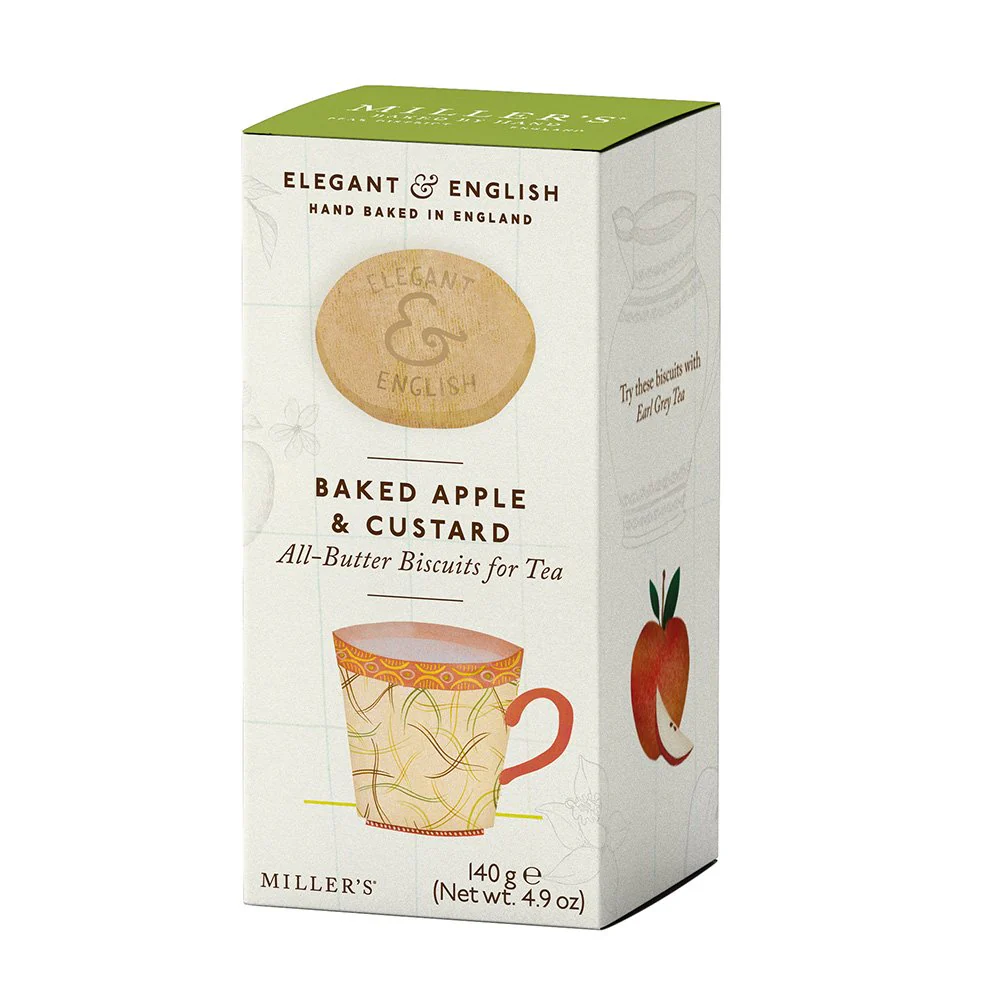 The Fine Cheese Company Baked Apple & Custard Butter Cookies (140g)