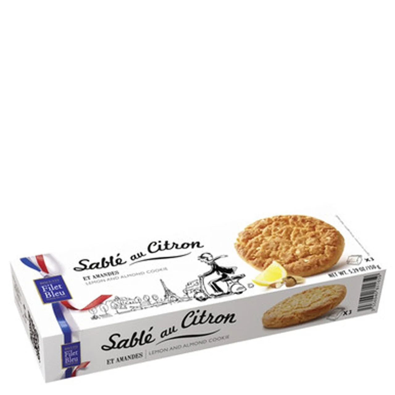 Filet Bleu Lemon & Almond Cookies (5.29oz) - 12ea Case