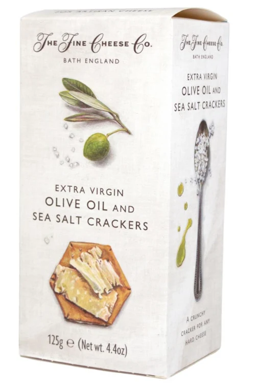 Fine Cheese Co. Extra Olive Oil and Sea Salt Crackers (4.4oz) - 6ea Case