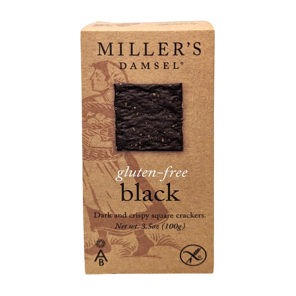 The Fine Cheese Company Gluten Free Black Crackers (3.5oz)