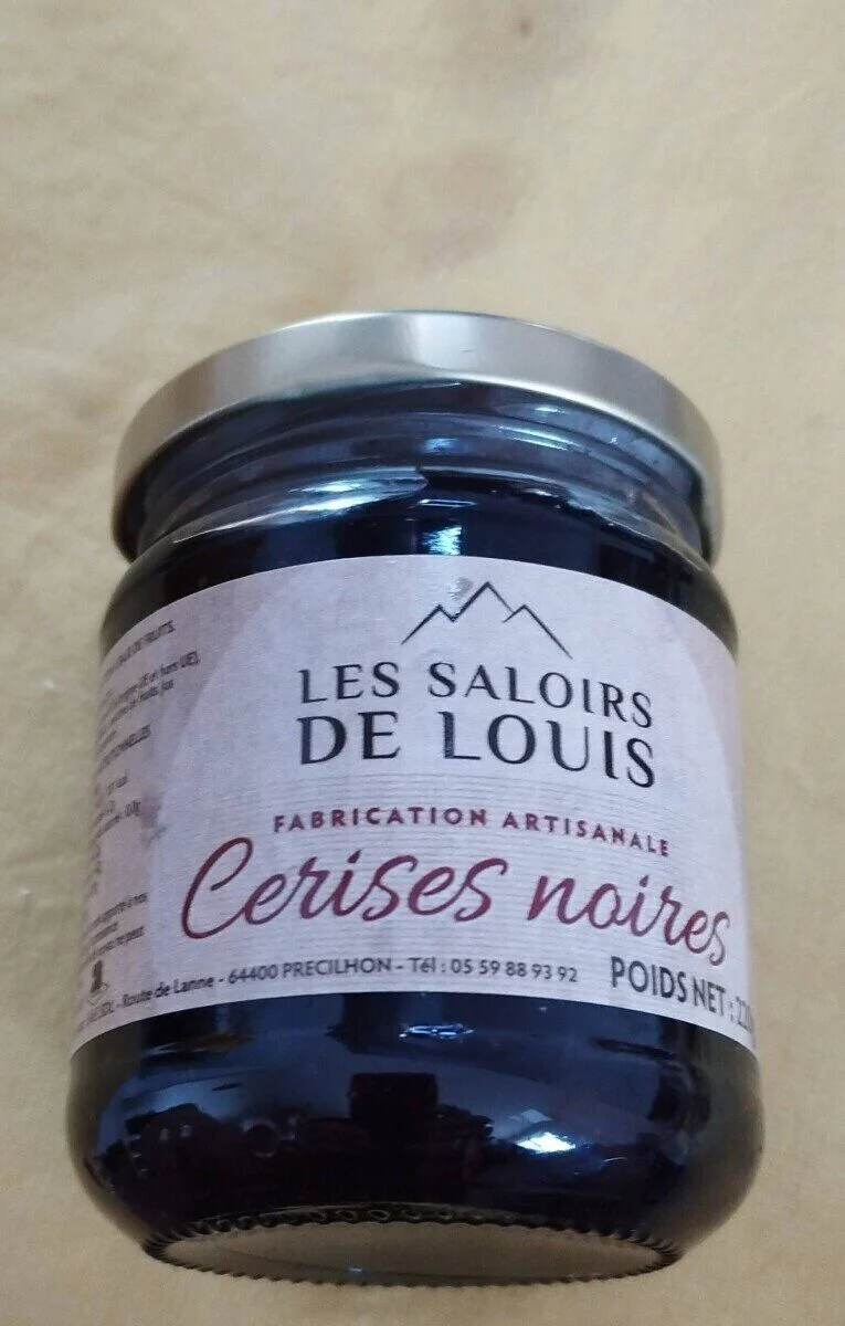 Les Saloirs Confiture de Cerises Noires Jam (220g) - 20ea case