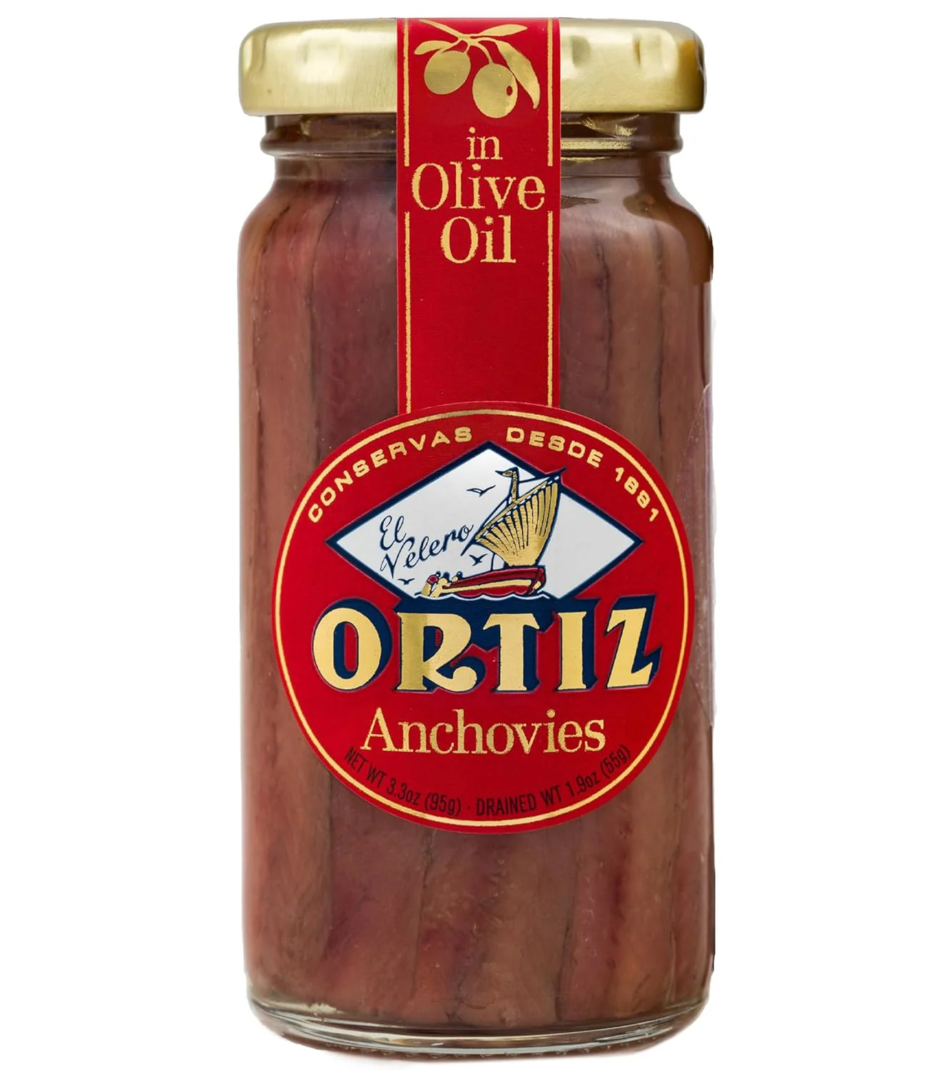Ortiz Anchovy Fillet Jar (95g)