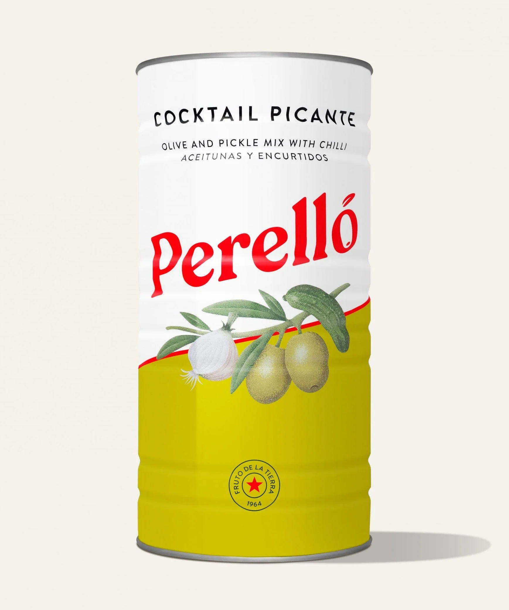 Perello Spicy Cocktail Pitted Olives and Pickles (350g) - 15ea Case
