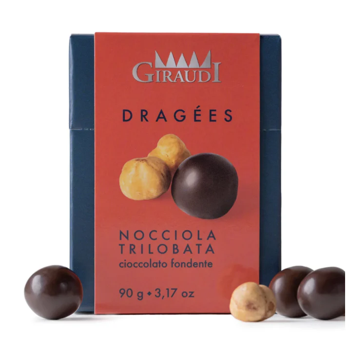 Piemontese Hazelnut Dragées in Dark Chocolate (90g)