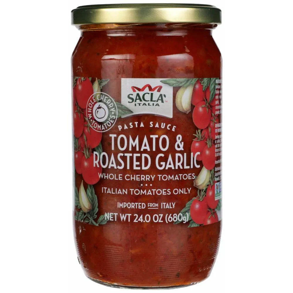 Sacla Tomato Sauce with Roasted Garlic (24oz)