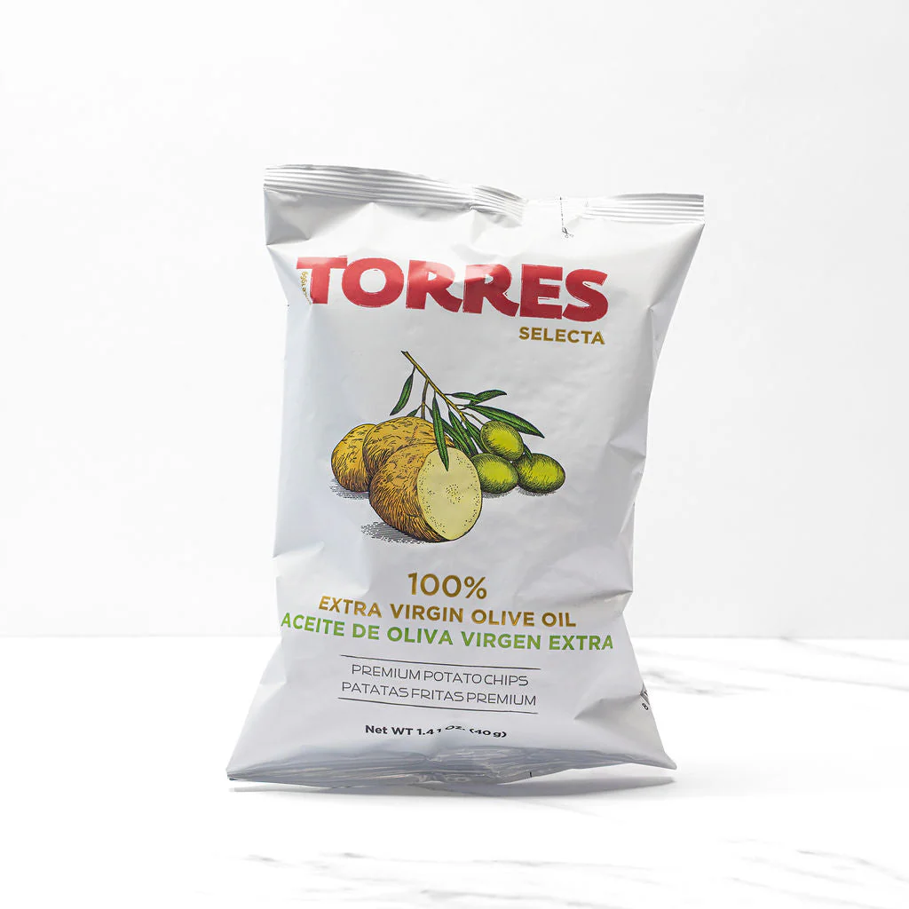 Torres Spanish Potato Chips - Sea Salt & EVOO (50g) - 20ea Case