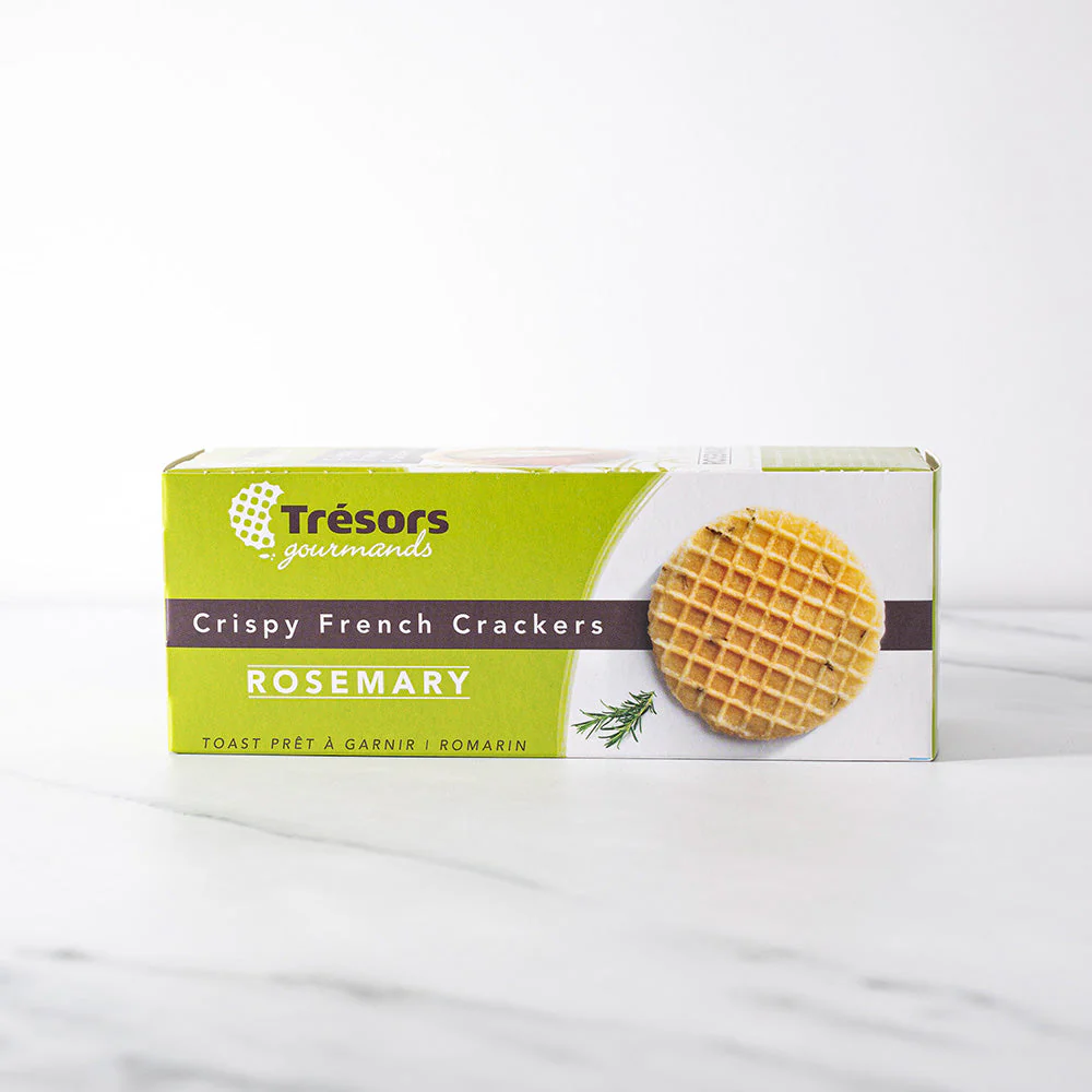 Tresors Rosemary Crackers (3.3oz) - 12ea Case