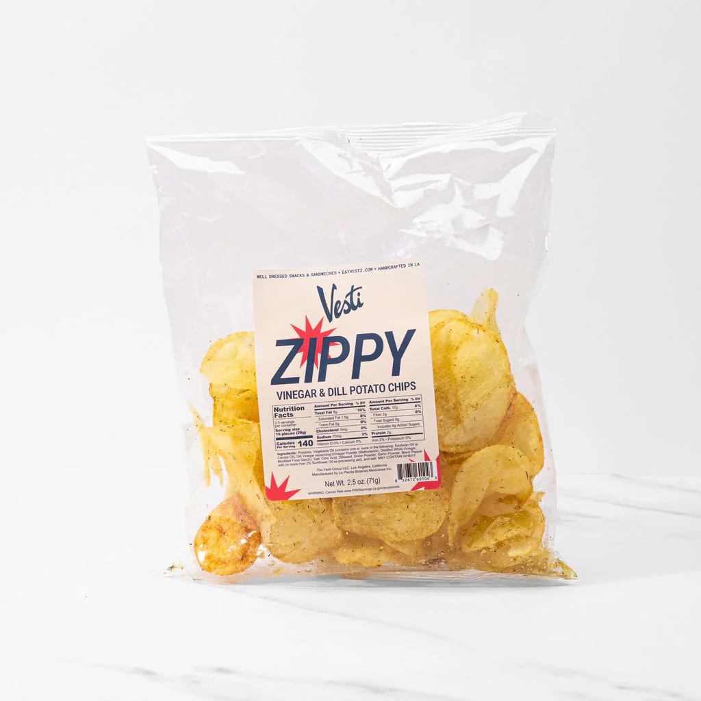 Vesti Zippy Dill & Vinegar Chips (2.5oz)